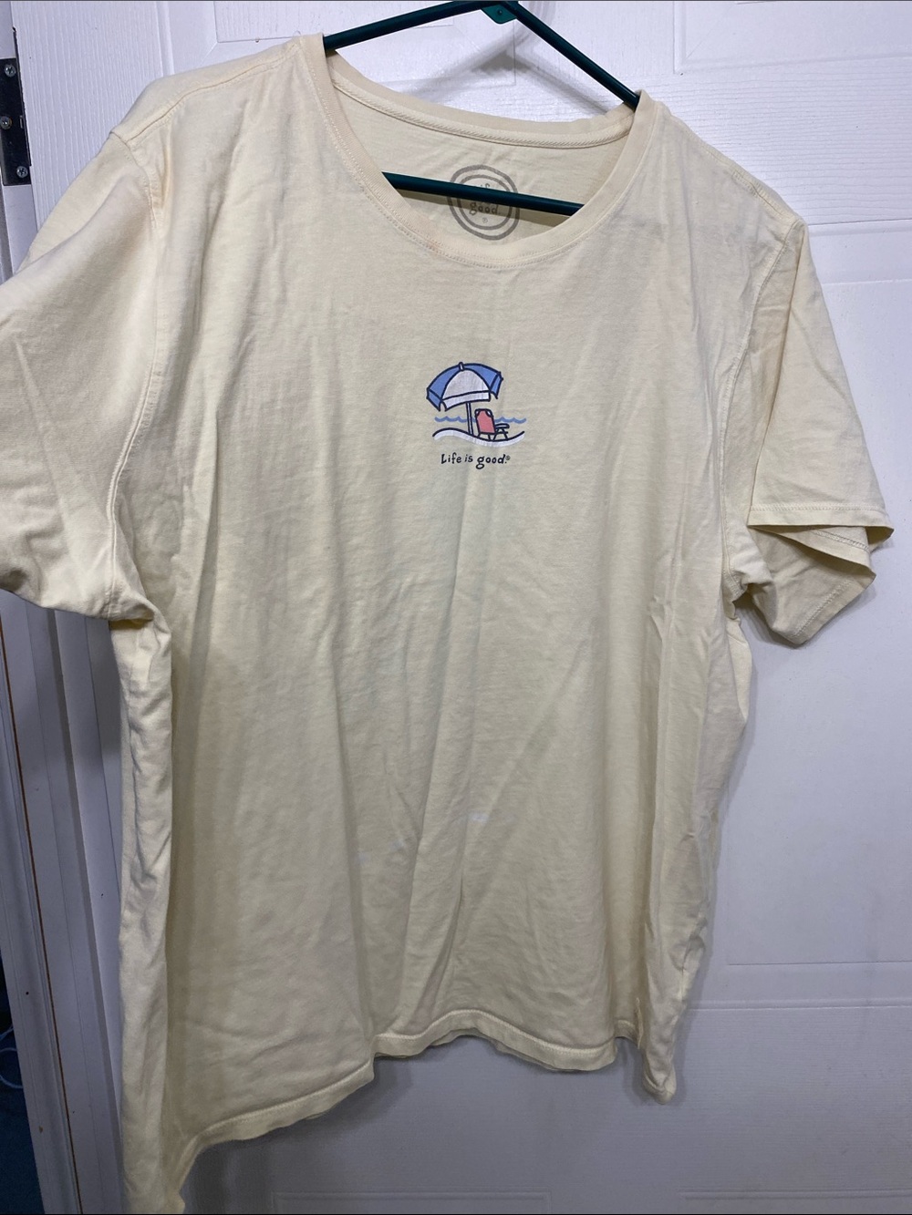 Life is Good Cream Beach Graphic Tee - Picture 3 of 5